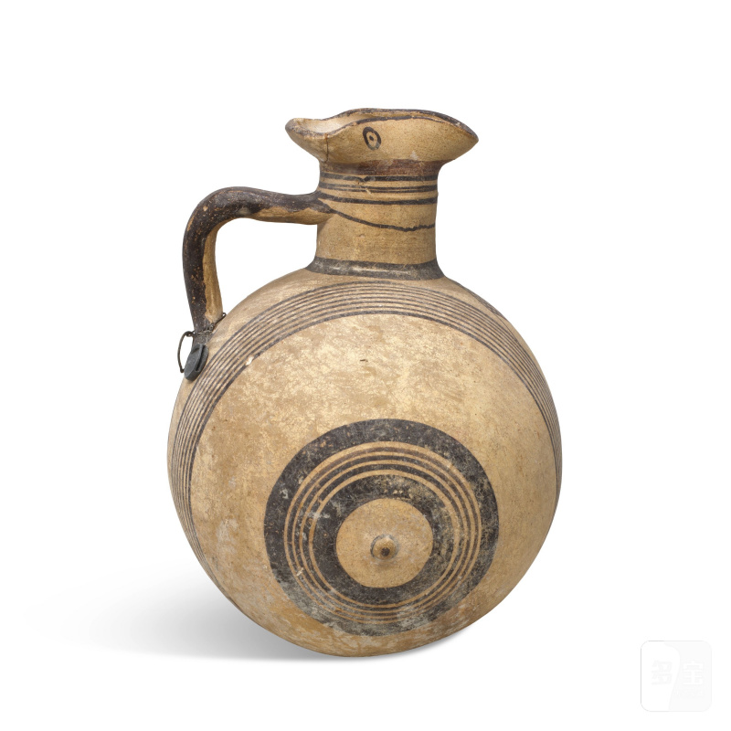 A Cypriot bichrome wear pottery barrel flask - 图10